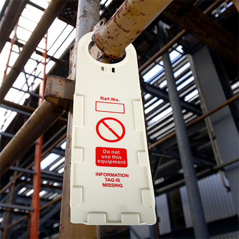 腳手架掛牌標簽使用圖